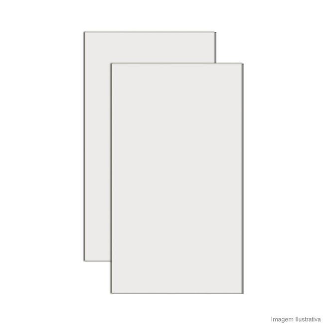 Revestimento de parede retificado 31x55cm Design RD 32530R esmaltado branco Incefra