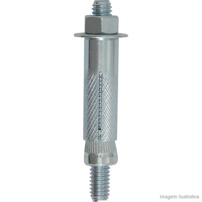 Chumbador-com-prisioneiro-CHU-05-5-16--x-75mm-porca-arruela-jaqueta-e-cone-Fixtil