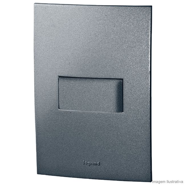 Interruptor-simples-com-placa-4x2-grafite-Vela-685297-Pial