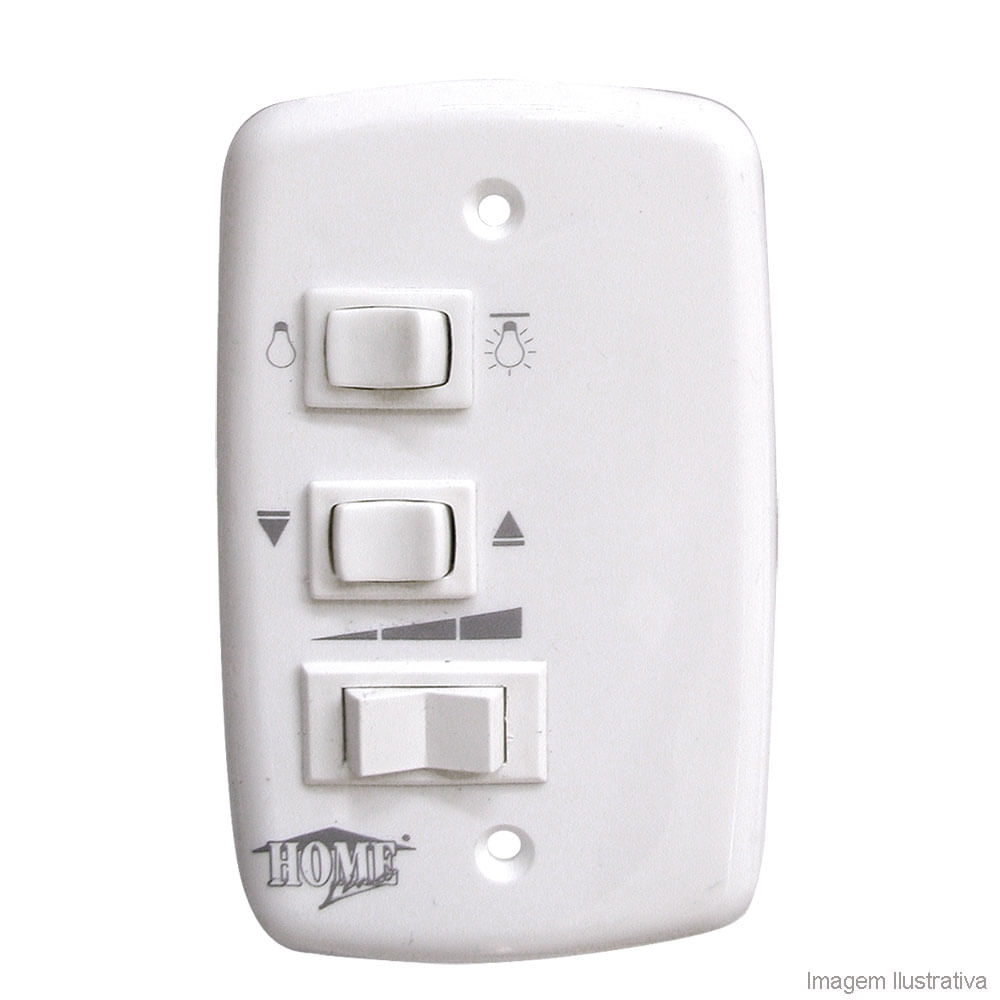 Controle-para-ventilador-220V-branco-Home-Line