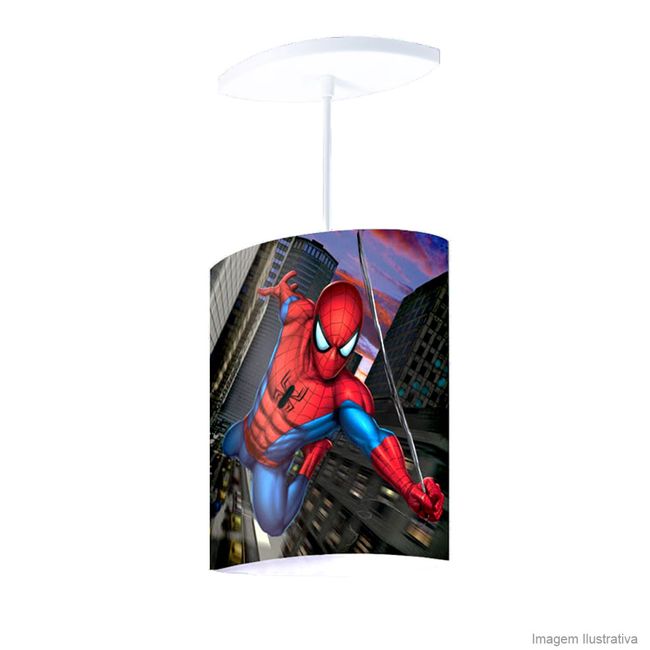 Pendente-de-polipropileno-oval-Homem-Aranha-40W-colorido-Startec