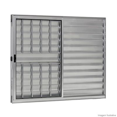 Janela-veneziana-3-folhas-Prata-100x150cm-com-grade-brilhante-Ebel