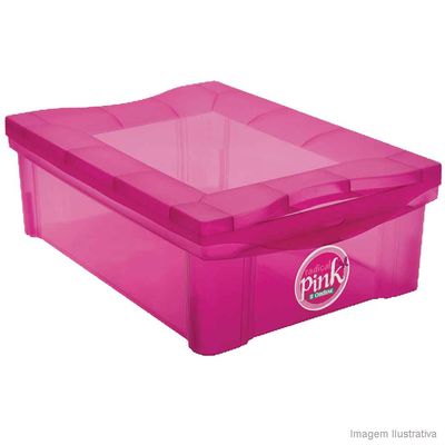 Caixa-organizadora-de-plastico-medio-135-litros-pink-Ordene