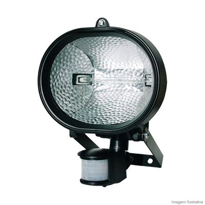Refletor-oval-para-lampada-halogena-150W-bivolt-preto-com-sensor-de-presenca-Key-West