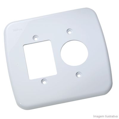 Placa-4x4-1-posto-redondo---3-postos-branca-Claris-Prime-Schneider
