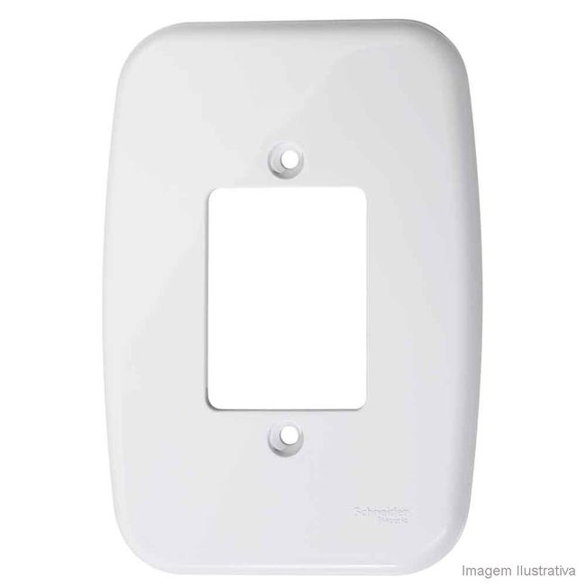 Placa-4x2-3-postos-adjancentes-branca-Claris-Prime-Schneider