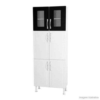 Paneleiro-duplo-Croma-com-2-vidros-preto-Cozimax