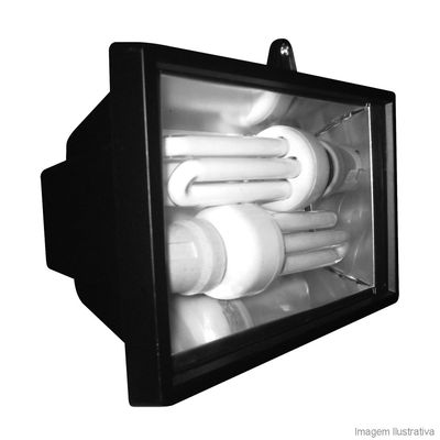 Refletor-para-2-lampadas-eletronicas-economicas-25W-preto-Keywest