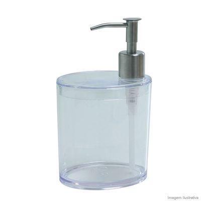 Porta-sabonete-liquido-oval-Retro-cristal-transparente-20431-Coza