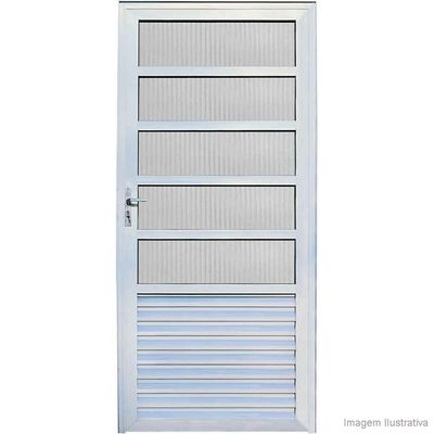 Porta-Cozinha-Fortline-210x86cm-com-vidro-boreal-brilhante-Atlantica