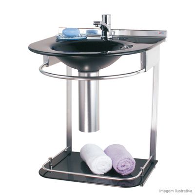 Lavabo-Cris-Mold-972-50x46x625cm-com-cuba-moldada-preto-Cris-Metal