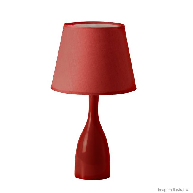 Abajur-Mini-Gallery-40W-vermelho-Startec