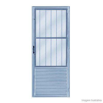 Porta-postigo-E-Fortline-210x86cm-com-vidro-boreal-brilhante-Atlantica