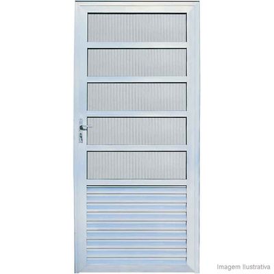 Porta-Cozinha-Fortline-210x86cm-com-vidro-boreal-brilhante-Atlantica