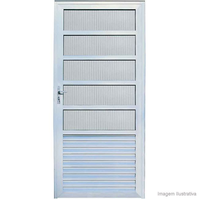 Porta-Cozinha-Fortline-210x86cm-com-vidro-boreal-brilhante-Atlantica