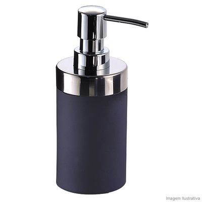Porta-sabonete-liquido-de-ceramica-cinza-BA9319D-Coisas-e-Coisinhas