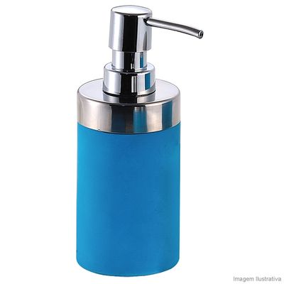 Porta-sabonete-liquido-de-ceramica-azul-BA9319E-Coisas-e-Coisinhas