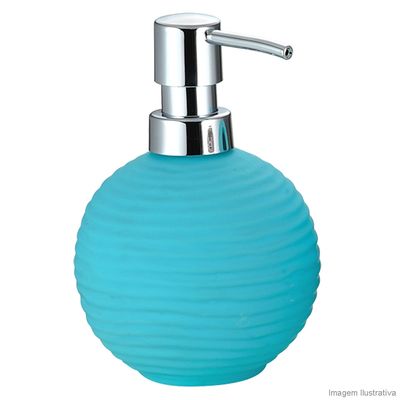 Porta-sabonete-liquido-de-ceramica-azul-BA9147H-Coisas-e-Coisinhas