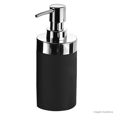 Porta-sabonete-liquido-de-ceramica-preto-BA9319C-Coisas-e-Coisinhas