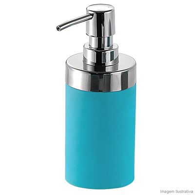 Porta-sabonete-liquido-de-ceramica-azul-BA9319F-Coisas-e-Coisinhas