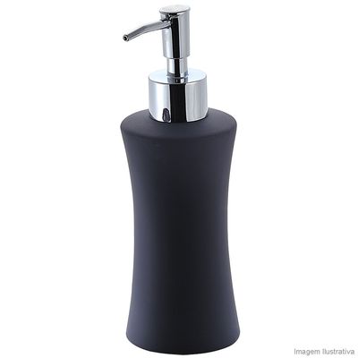 Porta-sabonete-liquido-de-ceramica-preto-BA9338B-Coisas-e-Coisinhas