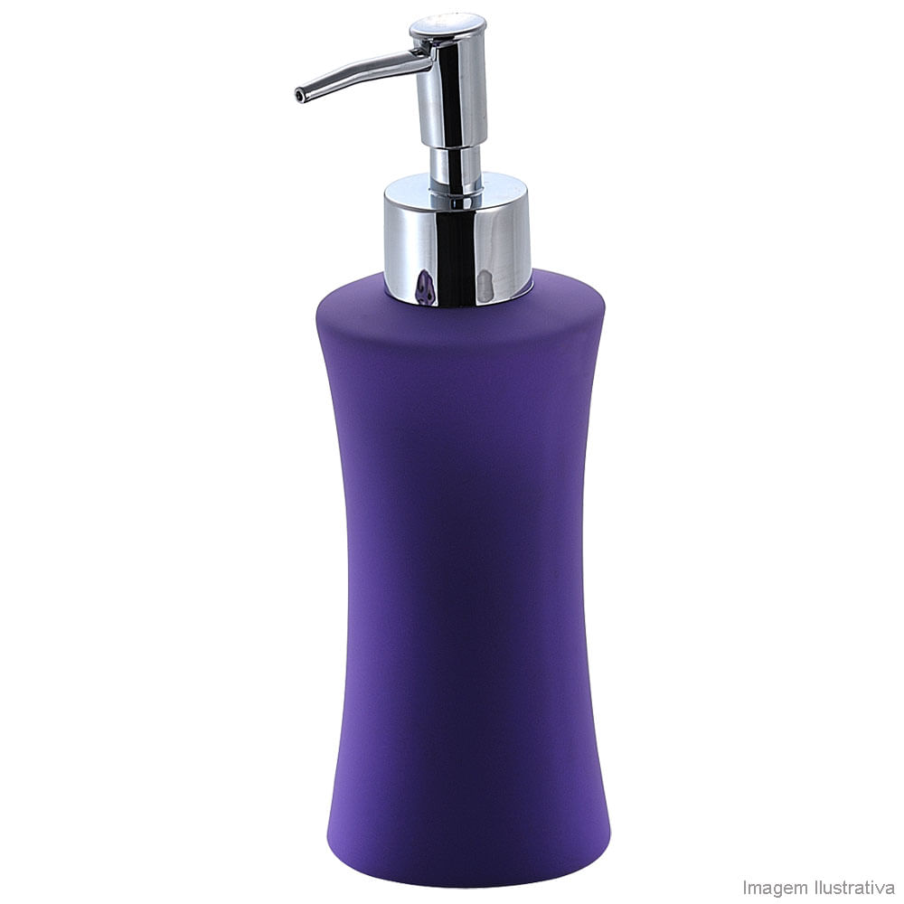 Porta-sabonete-liquido-de-ceramica-roxo-BA9338D-Coisas-e-Coisinhas