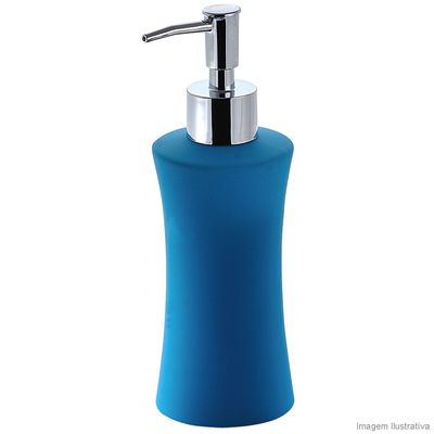Porta-sabonete-liquido-de-ceramica-azul-BA9338F-Coisas-e-Coisinhas