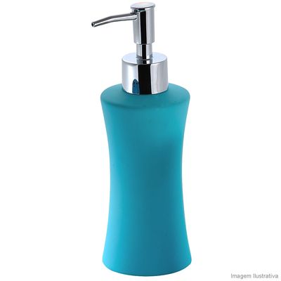 Porta-sabonete-liquido-de-ceramica-azul-BA9338G-Coisas-e-Coisinhas