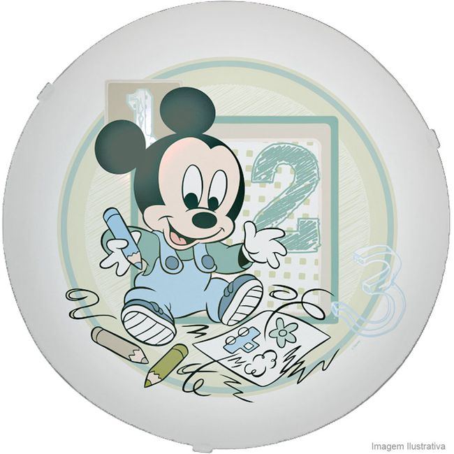 Plafon-para-lampada-E27-Mickey-30cm-colorido-Startec