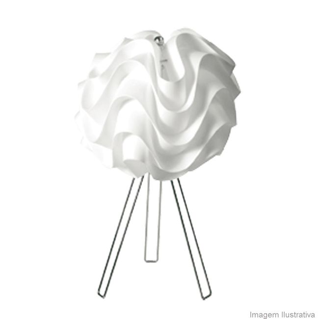 Abajur-Wave-60W-branco-Startec