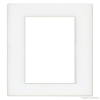Placa-4x4-6-postos-bianco-opalino-Light-Bticino