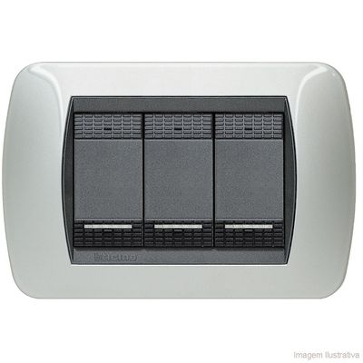 Placa-4x2-3-postos-aluminio-chiaro-Living-Bticino