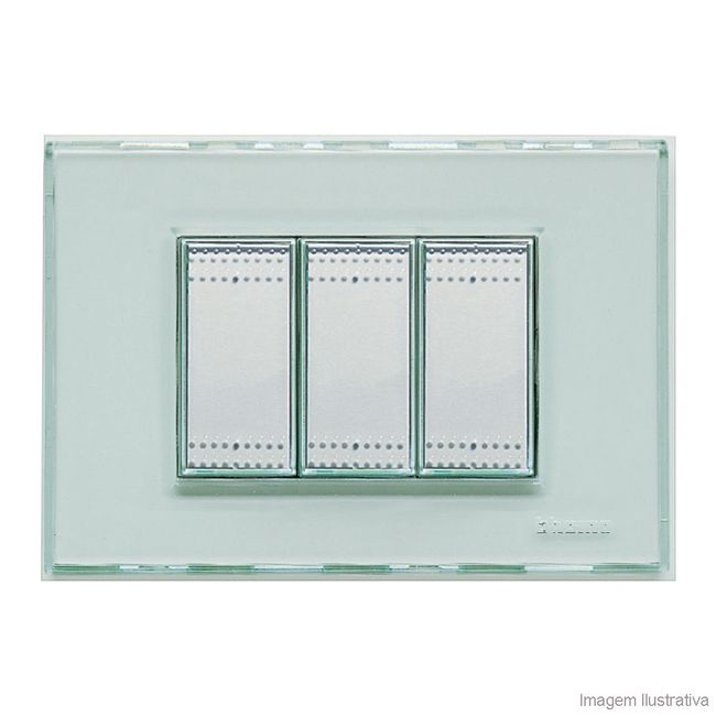 Placa-4x2-3-postos-cristal-Light-Bticino