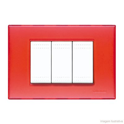 Placa-4x2-3-postos-rosso-gel-Light-Bticino