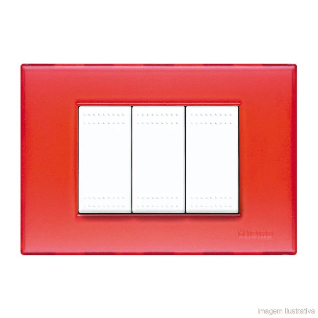 Placa-4x2-3-postos-rosso-gel-Light-Bticino