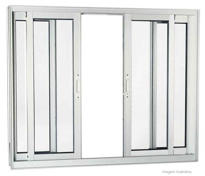 Janela-de-correr-4-folhas-Aluminium-100x150x09cm-acetinada-Sasazaki