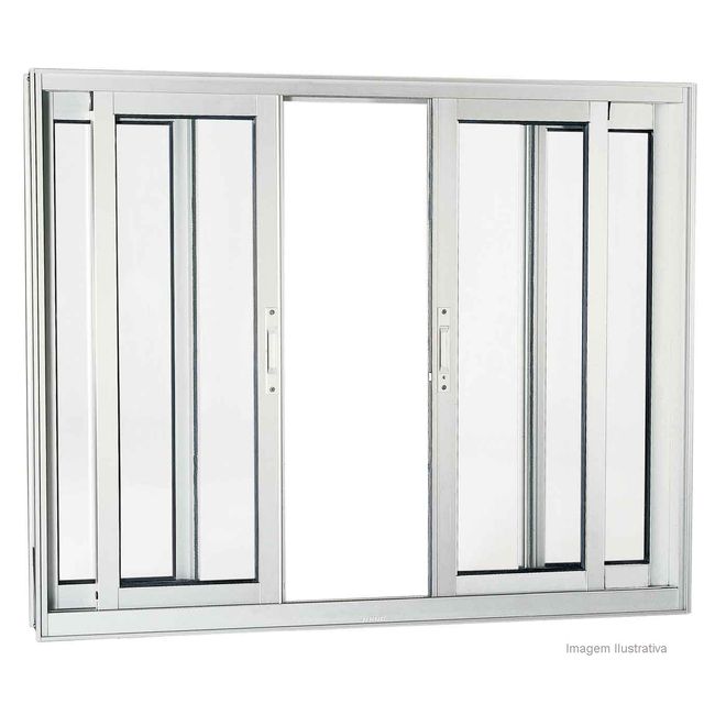 Janela-de-correr-4-folhas-Aluminium-100x150x09cm-acetinada-Sasazaki