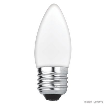 Lampada-incandescente-127V-40W-vela-fosca-branca-Bronzearte