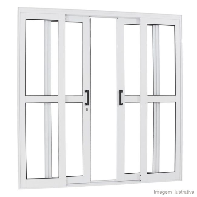Porta-de-correr-4-folhas-Aluminium-218x200x12cm-com-divisao-Sasazaki