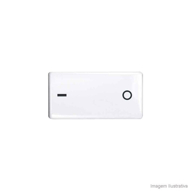 Interruptor-bipolar-simples-com-1-modulo-branco-Allegra-Alumbra