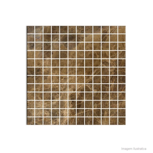 Tela-Imperio-Anticato-30x30cm-marrom-Fatto-a-Mano