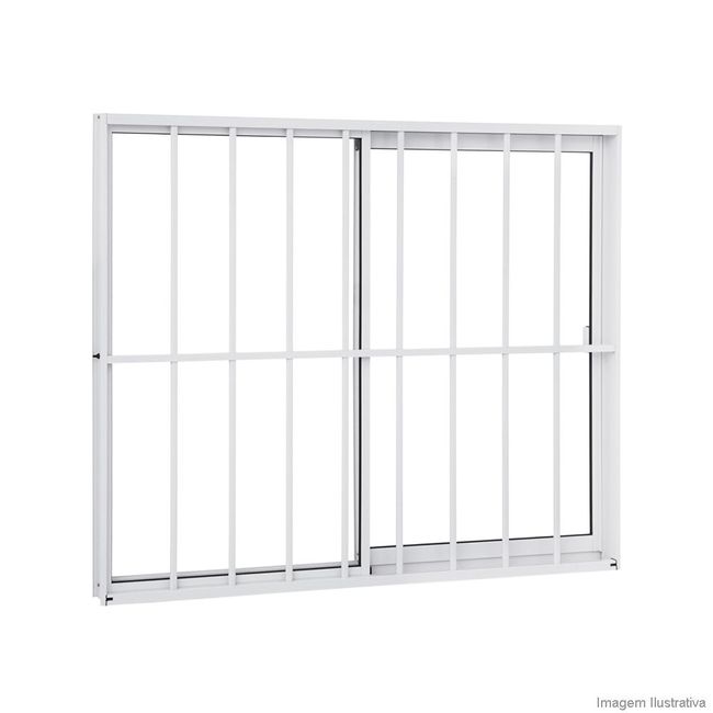 Janela-de-correr-2-folhas-Alumifit-100x120x654cm-com-grade-Sasazaki