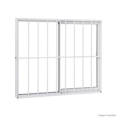 Janela-de-correr-2-folhas-Alumifit-100x120x654cm-com-grade-Sasazaki