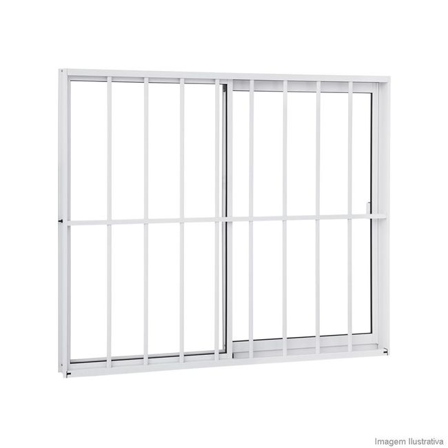 Janela-de-correr-2-folhas-Alumifit-100x120x654cm-com-grade-Sasazaki