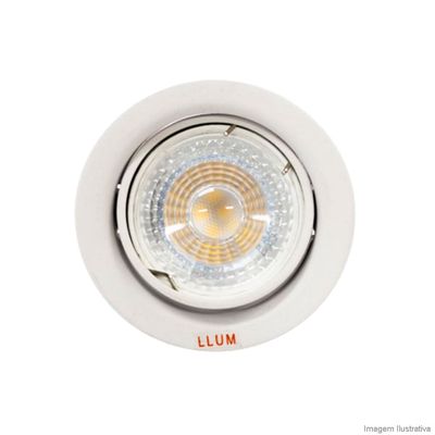 Spot-de-embutir-redondo-com-lampada-LED-GU10-3W-3000K-bivolt-foco-fixo-Bronzearte