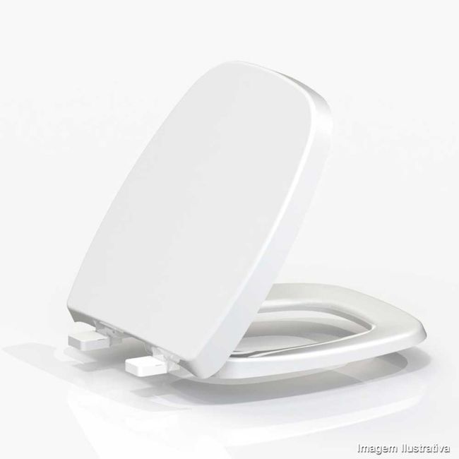 Assento sanitário termofixo Versaro Fit branco Tupan