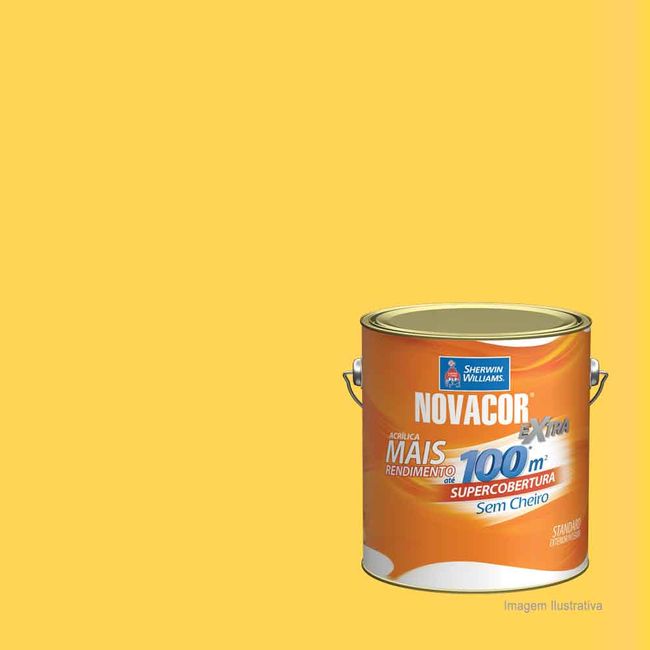 Tinta-Latex-Novacor-acrilica-fosco-36L-amarelo-sol-Sherwin-Williams