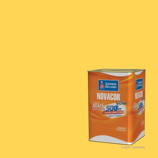 Tinta-Latex-Novacor-acrilica-fosco-18L-amarelo-sol-Sherwin-Williams