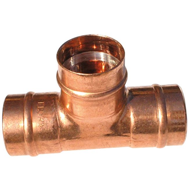 Tê liso 1/2" cobre R15 Eluma