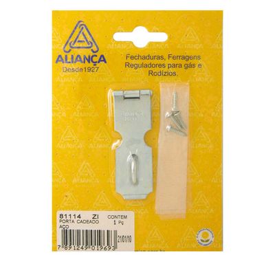 Porta-Cadeado-114mm-Zincado-Alianca